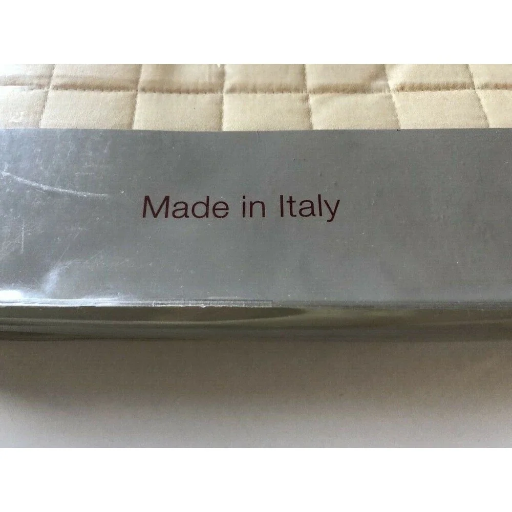 Signoria Firenze Quilted Pillow Sham Standard Masaccio Butter Made In Italy